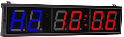 OUTFYT Cronometro Digitale da Palestra con intervallo da 4 Pollici, Allenamento Fitness, Orologio da Parete a LED, con Telecomando, for Ornamenti di Allenamento Facili e sicuri,Applicazioni Versatili