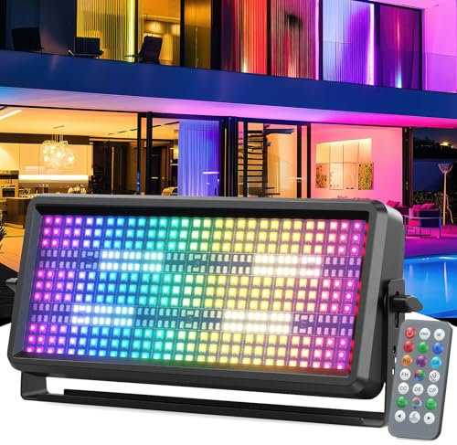 150W LED RGBW Wallwasher 450 LEDs Exterieur Projecteur Stroboscope Lumière de Scène Barre Wallwasher avec Télécommande pour Fête Patio Jardin plein air