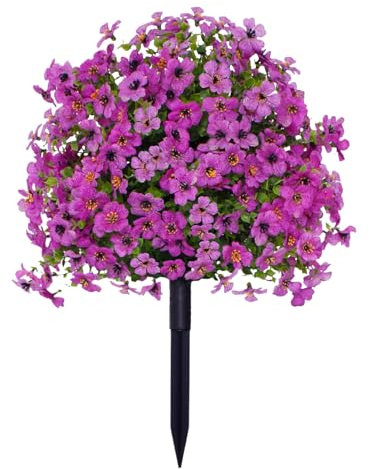 Generico Arbusti Artificiali da Esterno | Piante Finte Resistenti Alle Intemperie Per Esterno | Decorazioni Riutilizzabili per Casa, Arbusti Colorati per Giardino e Siepe Privacy