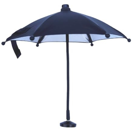 KiBcsLic Paraguas para teléfono, práctico, Impermeable, Flexible, Ajustable, para cámara, vídeo, Smartphone, Viajes, Piscina al Libre, Negro