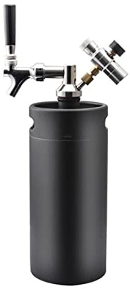 BTYQKZVPM Equipo de elaboración Cerveza Mini dispensador Barril 2 l, Cargador CO2 carbonatado, Equipo for elaborar, Herramientas(3.6l)