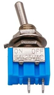 2 interrupteurs à bascule de 6 mm, unipolaire à deux positions, étanches, for outil électronique ON-OFF-ON 6A(ON-OFF 2pin)