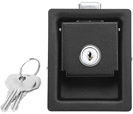 Ausla Serratura per Porta, Serratura per Porta del Rimorchio in Acciaio Al Carbonio, Catenaccio Integrato per la Sicurezza in e Rimorchi