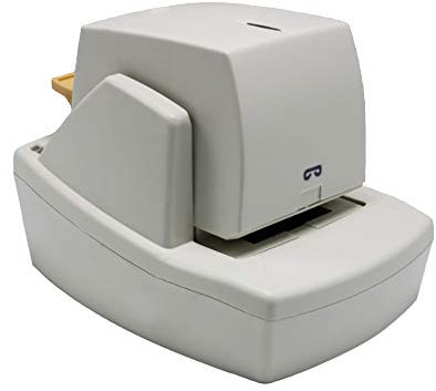 Toplionace Grapadora Automática de Inducción 110-220V Máquina Todo en Uno de la Grapadora Eléctrica de 50 Hojas Máquina Obligatoria de Ahorro de Trabajo