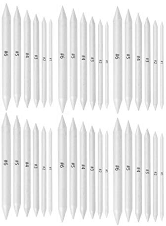 36 Stück Künstlerpapier Blending Stump und Tortillion Art Blenders 6 Größen für Studenten Sketch Drawing