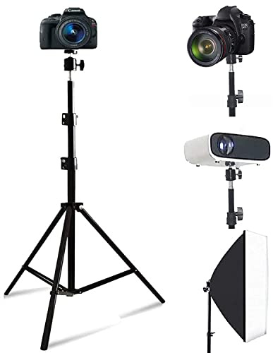 Projector Floor Stand, Folding Portable Tripod Mount - Adjustable Height 29 to 70