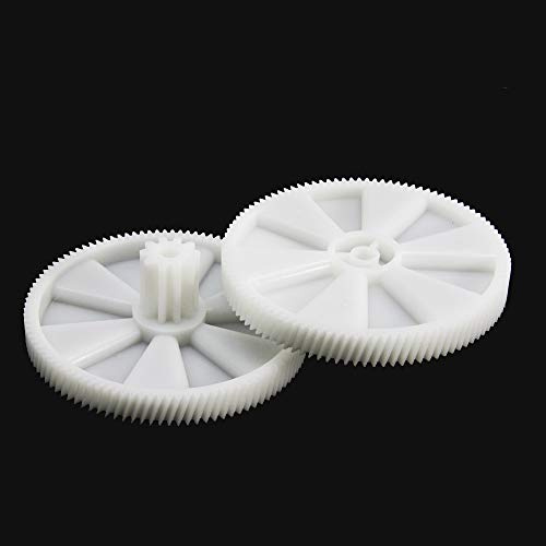 NIDUNO 2pcs Meat Grinder Pinion Spare Parts Mincer Plastic Gear KW650740 For Kenwood MG400 450 470 500 Pro1400 1600 For Delonghi KMG1200