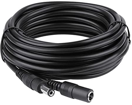 Auroh 3 Meter CCTV 2.1 x 5.5mm DC 12V Power Extension Cable Black