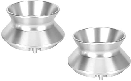 1 Paire D'adaptateurs de Moyeu Nab de 10 Pouces, Dispositif de Moyeu de Bobine Nab en Aluminium Poli, Dispositif de Chargement Universel D'ouvreur de 10 Pouces pour Magnétophones (Argent)