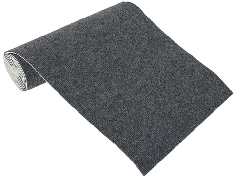 XLSBZ Fussmatte Schmutzfangmatte,40x200cm Teppich Eingangsbereich Innen Waschbar Fusmattenteppich Wasserdicht rutschfest Fußmatte für Innen,Küche,Schlafzimmer (Dunkelgrau)