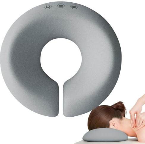 Massage Kissen - Massage Kopfstütze Für Das Bett | Kopfkissen Mit Loch | Massagekissen Mit Der Vorderseite Nach Unten | Kopfpolster Massage Gesichtsunterstützung Für Salons, Schreibtische, 28,8x7,5 CM