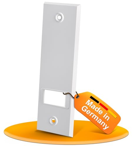 MEISTERBAU - Copertura per cinghia per tapparelle con distanza tra i fori di 160 mm [6 pezzi] – Copertura per tapparelle di alta qualità [Made in Germany] – Copertura avvolgitore per cinghia da 23 mm