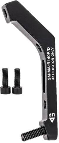Fahrrad-Scheibenbremsen-Adapter, flache Montage auf Pfostenmontage, schwarzer Bremssattel-Adapter, multifunktionaler Flachmontage-zu-Pfostenadapter, schwarzer Bremssattel-Adapter