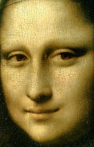 ENYLUFUT Berühmte Gemälde Leinwand Malerei Wandkunst Bilder Deko Kunstwerk Porträt von mona lisa detail von leonardo da vinci Abstrakt Poster für Wohnzimmerdekoration 60x90cm