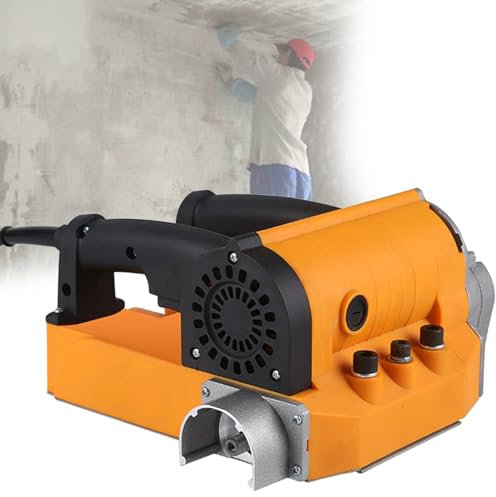 DPLWJPP Pala Calcestruzzo,Pialla Elettrica Muro,Macchina Pala Muro,Raschietto Muro Elettrico,velocità A Vuoto 1000-4000 Giri/Min,per Appiattimento Ristrutturazione di Vecchi Muri