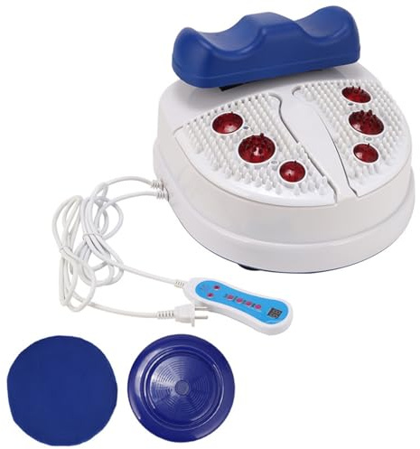 Foot Massager Machine, Fitness Blood Chi Machine, Swing Foot Massager with Wire Control, Massage for Vitality Aerobic Exercise Leg Shake Master with Padded Ankle Rest