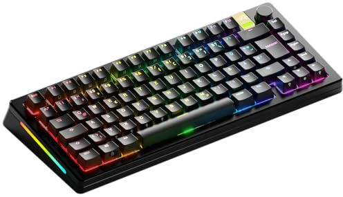 Glorious Gaming GMMK 3 PRO HE: tastiera Gaming Wireless + Rapid Trigger, Hall Effect, scocca alluminio, Polling 8K, Switch hot swap MX e HE, attuazione regolabile, TKL 75%, QWERTZ tedesco - Nero