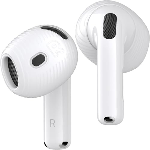 Gcioii 3 Paia Imbottiture Antiscivolo Compatibile con Airpods 4,Cover Protettiva Auricolari Flessibile in Silicone Gomma Morbido Compatibile con Apple AirPods 4 2024 (traslucido)