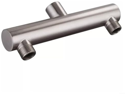HOHOVYVY Sistema doccia con rubinetto, 1 soffione doccia a doppia uscita, collettore, deviatore per doccia, doppio beccuccio, deviatore, adattatore doccia con due uscite, bagno