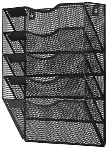 NUOBESTY Wand-organizer Für Aktenordner Netz-zeitschriftenhalter Mehrzweck-aufbewahrungsregal Dokumentenhalter Mit Schlichtem Design Geeignet Für Büro Und Organisation Von Post Katalogen Un