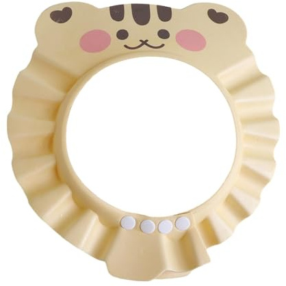 Cuffia da bagno per bambini | Simpatico cappello da doccia a forma di animale – cuffia regolabile per bambini, prodotto di sicurezza per il bagno per bambini