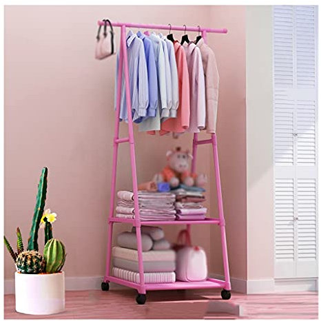 CCKUHN Vertikale Garderobe, Garderobenständer, für den Haushalt, Kleiner Kleiderbügel, für den Schlafzimmerboden, kleine Garderobe, Wohnzimmer, Flaschenzug, multifunktionaler Kleiderständ