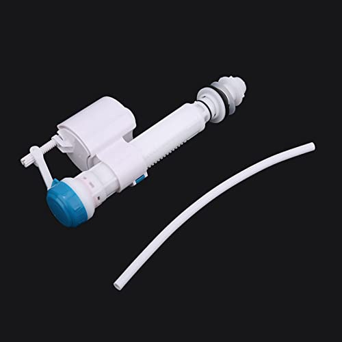 Dual Flush Toilet Inlet Valve, Fill Valve, Adjustable Length G1/2, Self-Owned Lifting Ball, 100,000 Times Life, Suitable for Tank Depth of 20-33 Cm (4-point plastic pipe water