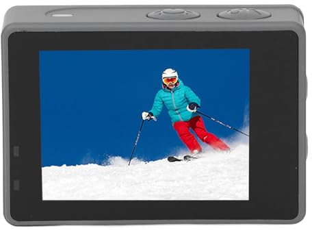 Rankomu Videocamera subacquea 2 in 1, schermo a colori da 4 pollici, grandangolo da 120 gradi, 16 MP, 1080 FHD 30 FPS, videocamera subacquea per uso esterno