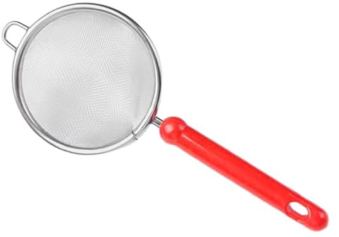 Zerodeko Passoire à Mailles Fines pour Thé Œufs Farine Acier Inoxydable avec Poignée Longue Outil De Cuisine Essentiel pour Filtrer Et Tamiser