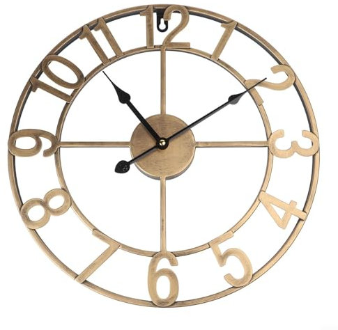 Vintage-Uhr aus Metall für den Außenbereich, die perfekte Ergänzung für Ihren Wohnbereich im Freien (B)