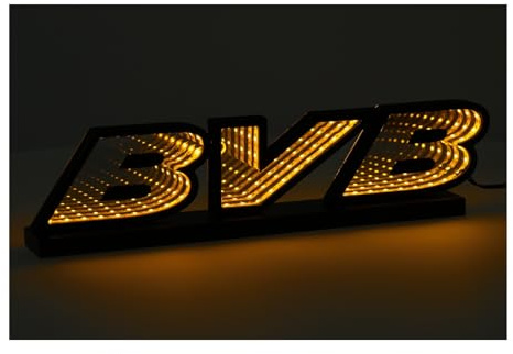 Dortmund Borussia LED Licht - BVB - Dekoleuchte Schriftzug | Lichtdekoration - Plus Lesezeichen Wir lieben Fußball