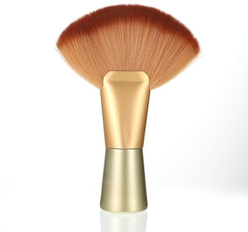 Professional Large Body Powder Brush, Soft Setting Powder Brush for Makeup Finishing Kabuki Makeup Brushes Fan Facial Brushes Dual-Purpose with Soft Bristles for Spray Tan Powders (Rose Gold Color)
