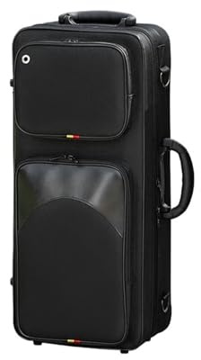 Koffer für Saxophon E-Flat-Altsaxophon-Gepäck, große Seitentasche, Schulranzen, Rucksack, Musikinstrument, spezielle Schutzbox, Kofferaufbewahrung(Black)
