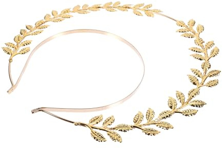Diadema de Aro Dorado de Doble Capa Retro de Cobre | Tocado para Fiesta y Ocasión Especial, Acabado Artesanal, para Dama de Honor y Niña