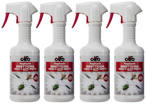 Multipack 4 Pz Nephorin Cimici Insetticida Per Cimici Forbice Vespa Pesciolino d'argento