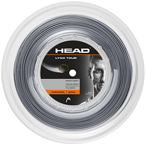 HEAD Lynx Tour Rolle Tennis-Saite, grau, 1.25 Mm / 17 g