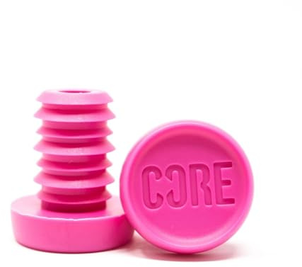 CORE Tapones de extremo de barra – Tapones de resina a presión para scooter/bicicleta/BMX, extremos de barra universales para tapas de manillar (rosa, barra estándar (19,2 mm)