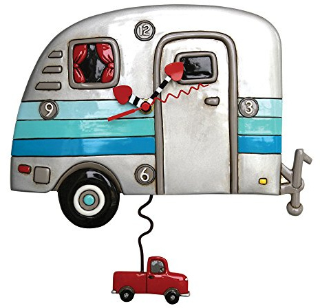 Allen Designs Happy Campers Pendulum Clock