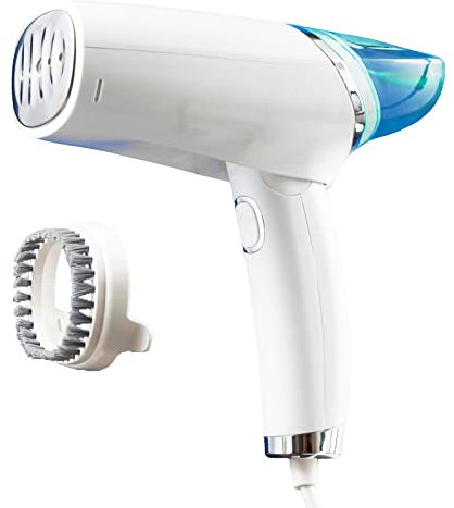 Ferro da Stiro Verticale Portatile Pieghevole Stiratrice Verticale Capacità Serbatoio d'Acqua da 400ml 1000W per Abiti per Casa Ufficio Viaggio Rimuove le Pieghe