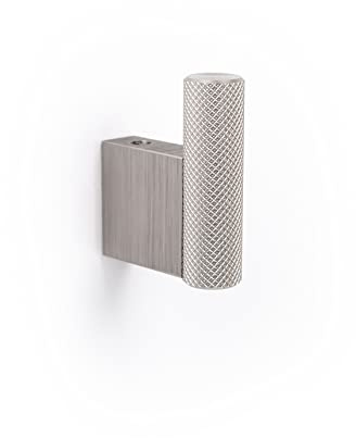 Gedotec Garderoben Haken - Kleiderhaken Garderobe vintage | GRAF 7009 | 1 Stk Kleiderhaken Wand 14 x 42 x 50 mm | Garderobenhaken Edelstahl Finish Metall | Haken zum Schrauben Wandhaken Handtuchhaken