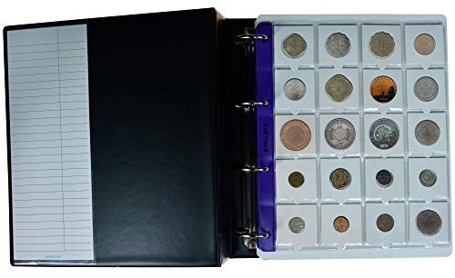 Álbum de colección XL, 400 fundas para carteras de cartón estándar, estuches de cartón. 20 hojas y divisores