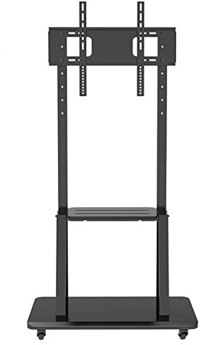 GGZONE Meuble TV Mobile Universel avec étagères, Chariot TV sur roulettes pour écrans Plats LCD incurvés LED OLED de 32 à 70 Pouces, Charge 165 LB (Noir) Beautiful Scenery