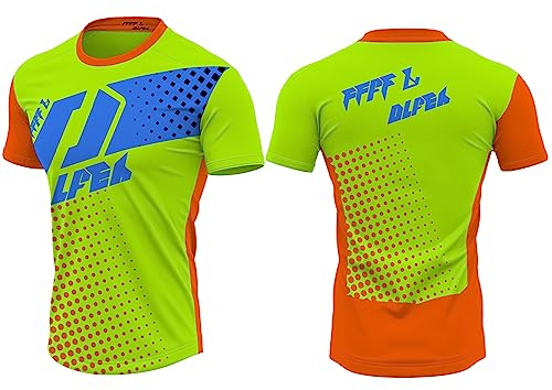 FFFF & OLFEH MTB Jersey Kurzarm,Mountainbike-Trikot für Männer,Fahrrad Trikots Motocross BMX Racing T-Shirt Downhill Kurzarm Radsport Kleidung MTB Jersey (NO3,M)