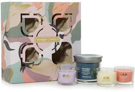 Yankee Candle Geschenk-Set | 3 gefüllte Votivduftkerzen und 1 kleine Signature Tumbler-Kerze | Sojawachsmischung | Perfekte Geschenke für Frauen