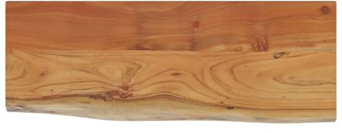 vidaXL Wandregal 80x30x2,5 cm Rechteckig Massivholz Akazie Baumkante