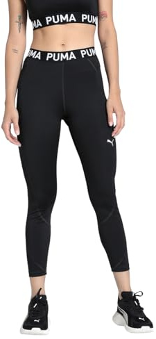 PUMA W PUMA STRONG COLORBLOCK TIGHT - HW FL, medias bebe Unisex adulto, PUMA Black, M