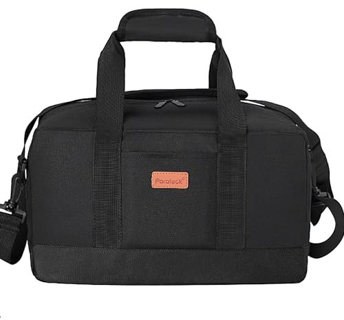 Parateck Ryanair handbagage 35 x 20 x 20 cm helgväska kabinbagage 14 l klädväskor resa vikbar resväska sportväska, svart