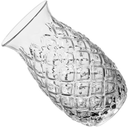 BESTonZON 1 tasse à thé rétro en relief avec motif ananas - Verres à martini - Pour cocktails - Verre à eau créatif