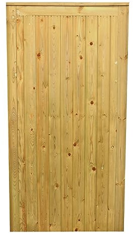 TVG Wooden Garden Gate - Pressure Treated Pedestrian Gate (150cm High x 105cm Wide x 5cm Deep)