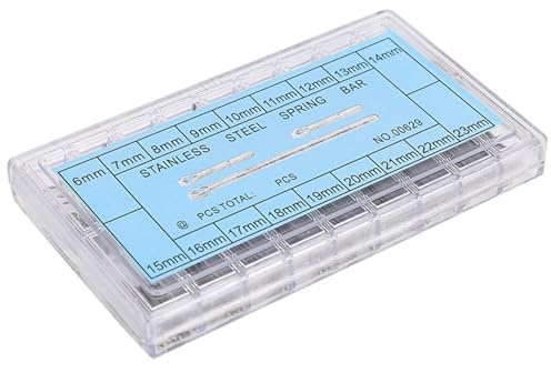 ZAICOLER Watch Band Link Cotter Pin Assortment, Watch Cotter Pin 6‑23mm Cotter Pin Link Pin Watch Strap Connector Strap Link Pin Watch Repairing Accessory